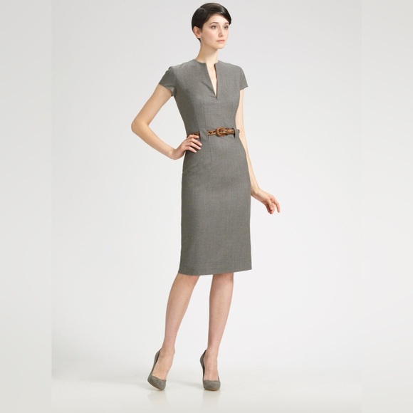 Ralph Lauren Black Label Virgin Wool Sheath Dress - Picture 1 of 13